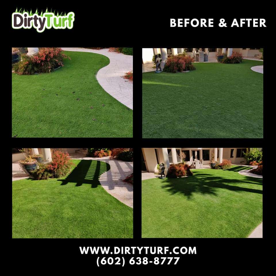Dirty Turf-Before and After