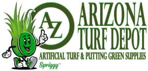 Arizona Turf Depot - SPRIGGY Mascot w Tagline logo